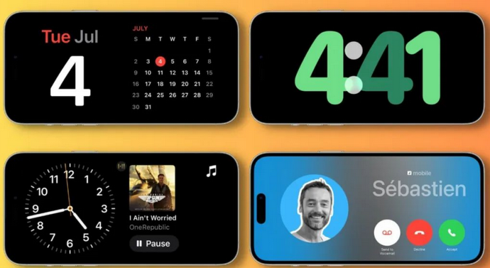 台山苹果手机维修分享iOS17横屏充电待机显示有什么好处 