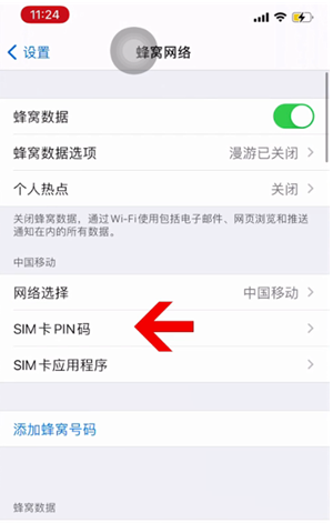 台山苹果14维修网分享如何给iPhone14的SIM卡设置密码 