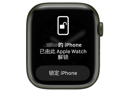 台山苹果手机维修分享用 AppleWatch 解锁配备面容 ID 的 iPhone方法 