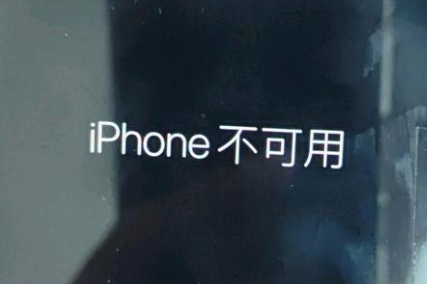 台山苹果服务网点分享锁屏界面显示“iPhone 不可用”如何解决 