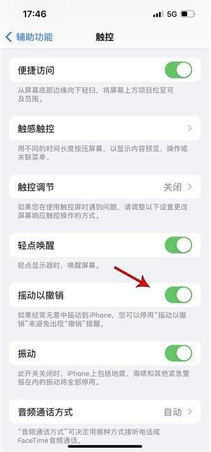台山苹果手机维修分享iPhone手机如何设置摇一摇删除文字 