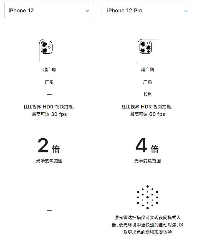 台山苹果手机维修分享苹果 iPhone 12 与 iPhone 12 Pro 选哪款 